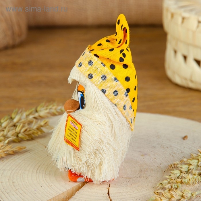 Оберег &laquo;Домовой с самоваром&raquo;, 12 см, микс