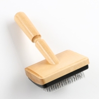 Щётка - пуходёрка деревянная "Премиум" с каплями, основание 80 х 60 мм Щётка - пуходёрка деревянная "Премиум" с каплями, основание 80 х 60 мм