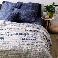 Постельное бельё 1,5сп Ночь Нежна &laquo;Милан&raquo;, 145х215 см, 145х215 см, 70х70 см 2шт, бязь, хлопок, 120 гр