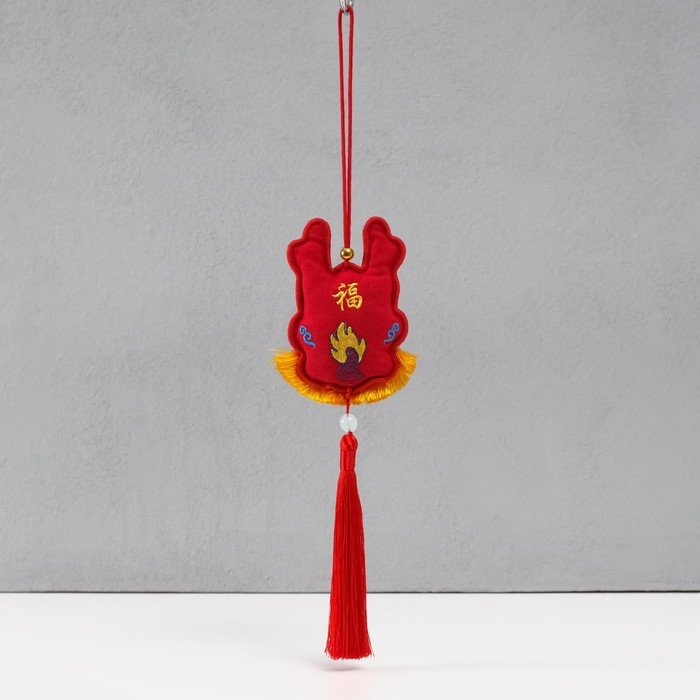 Подвеска-саше текстиль Подвеска-саше текстиль "Дракон" красная 2х7,5х24 см