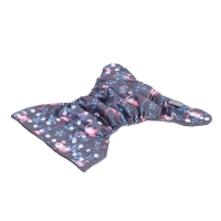 Многоразовый подгузник &laquo;Фламинго&raquo;, 3-15 кг, угольно-бамбуковая ткань, цвет серый, Крошка Я