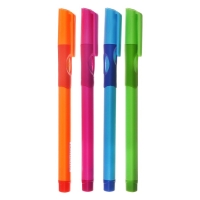 Набор шариковых ручек 12 штук, 0,7мм, корпус с резиновым держателем, чернила синие, МИКC Набор шариковых ручек 12 штук, 0,7мм, корпус с резиновым держателем, чернила синие, МИКC