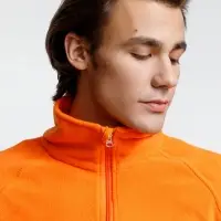 Куртка флисовая унисекс Fliska, оранжевая, размер XS/S