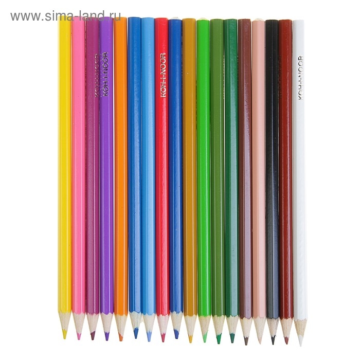 Карандаши 18 цветов Koh-I-Noor 3553, Птицы