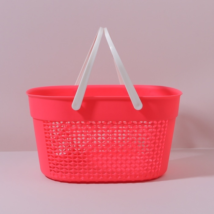 Органайзер для хранения, с ручками, 1 секция, 27 &times; 18 &times; 14,5 см, цвет МИКС