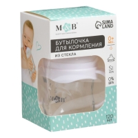 Бутылочка для кормления &Oslash;50 ШГ 120 мл., стекло, цвет белый