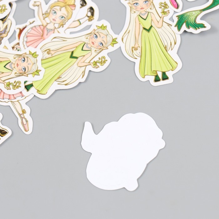 Наклейки для творчества Наклейки для творчества "Малышки" тиснение серебро набор 48 шт 9х7х0,8 см