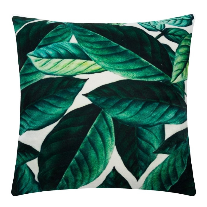 Наволочка декоративная Этель Тропики &laquo;Листва&raquo; 40х40 см, велюр