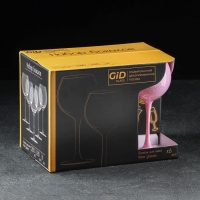 Набор фужеров &laquo;Расберри рок&raquo;, 280 мл, 6 шт, цвет розовый