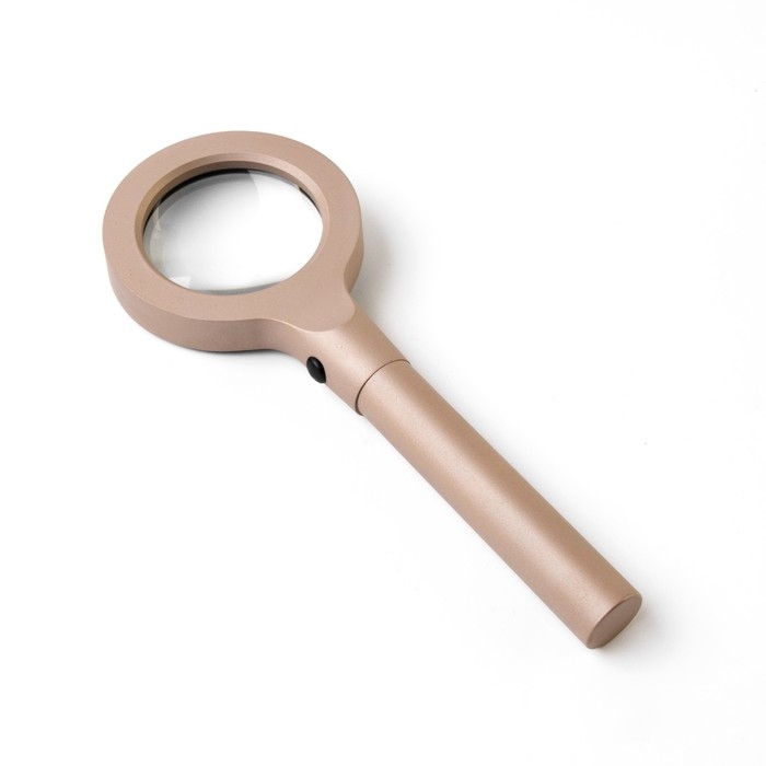 Лупа классическая, линза 55мм, подсветка