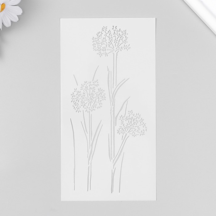 Трафарет пластик Трафарет пластик "Чертополох" 23х12 см