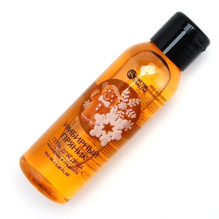Гель для душа , 100 мл, аромат имбирного пряника, Новый Год Гель для душа , 100 мл, аромат имбирного пряника, Новый Год