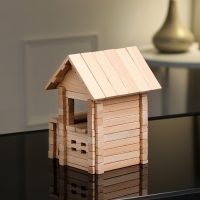 Конструктор деревянный &laquo;Домик с верандой&raquo;, 102 детали, массив бука