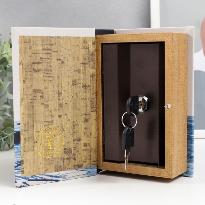 Сейф-книга дерево кожзам Сейф-книга дерево кожзам "Океан" 17х11х5 см