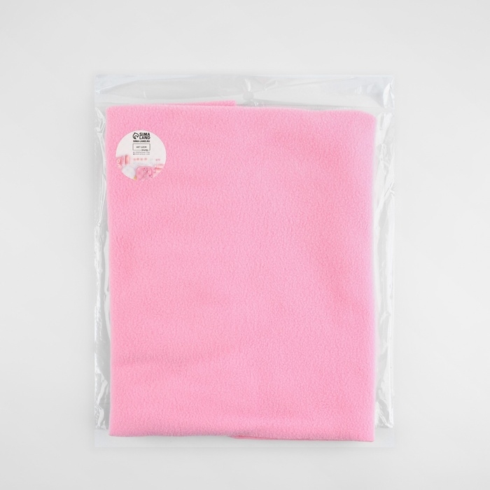 Лоскут флис, односторонний, 50 &times; 50 см, 190 г/м, цвет светло-розовый №3A