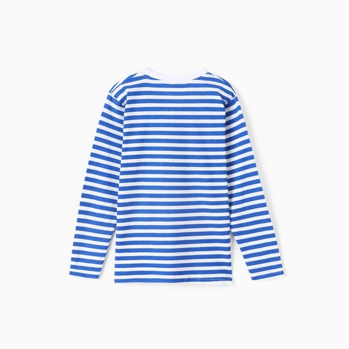 Фуфайка (тельняшка) детская, цвет белый/синий, рост 116