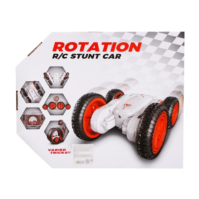 Перевёртыш радиоуправляемый &laquo;Вращение&raquo;, работает от аккумулятора, цвет белый