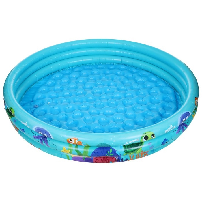 Бассейн надувной &laquo;На волне: Морской мир&raquo;, 146х25 см, с надувным дном