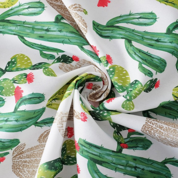 Скатерть &laquo;Доляна&raquo; Кактусы 140&times;180 см, 100% п/э