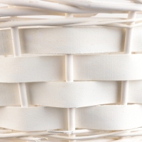 Набор корзин из 3 шт, 39х39х16х40 см, 33х33х14,5х35 см, 27х27х13х30 см, белый, ива