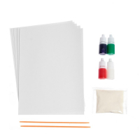 Набор для рисования эбру на новый год &laquo;Дед Мороз&raquo;, новогодний набор для творчества