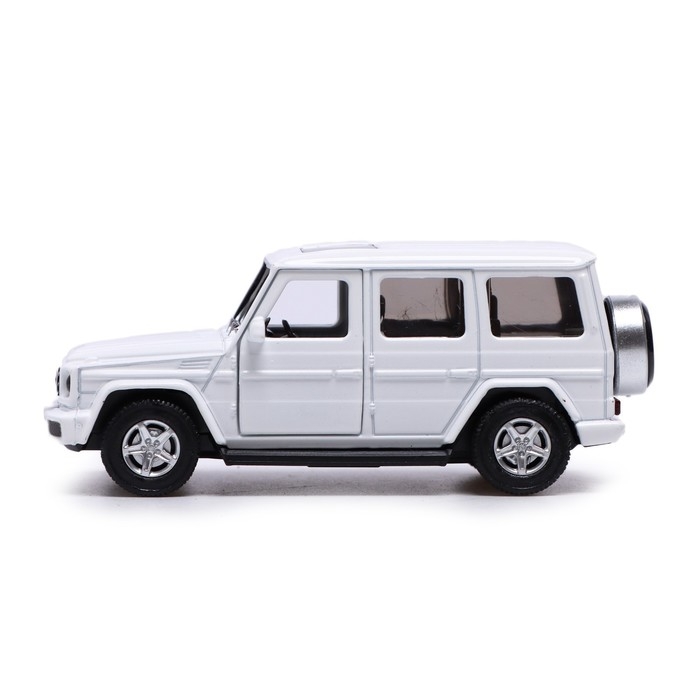 Машина металлическая MERCEDES-BENZ G350D, 1:42, инерция, открываются двери, цвет белый Машина металлическая MERCEDES-BENZ G350D, 1:42, инерция, открываются двери, цвет белый
