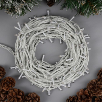 Гирлянда &laquo;Нить&raquo; 20 м, IP20, белая нить, 200 LED, свечение красное, 8 режимов, 220 В