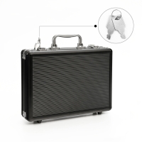 Металлический кейс, 30 х 21 х 6.5 см, черный Металлический кейс, 30 х 21 х 6.5 см, черный