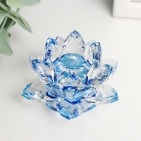 Сувенир "Лотос радуга" d-8,5 см топаз