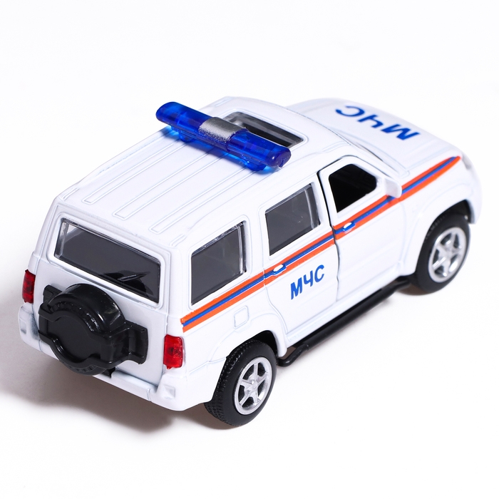 Машина металлическая «УАЗ Патриот. МЧС», инерция, 1:50 Машина металлическая «УАЗ Патриот. МЧС», инерция, 1:50