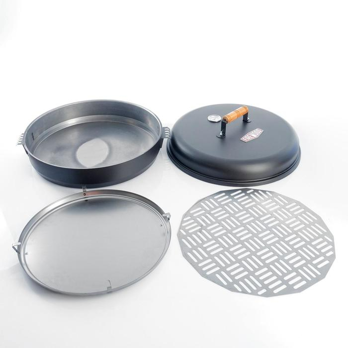 Коптильня круглая "FIREWOOD" большая, 45*15 см