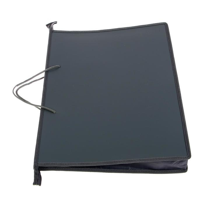 Папка для чертежей и рисунков А3, 470 х 335 х 50 мм, с ручками, пластиковая, молния сверху, 0.8 мм, ПМ-А3-35, серая Папка для чертежей и рисунков А3, 470 х 335 х 50 мм, с ручками, пластиковая, молния сверху, 0.8 мм, ПМ-А3-35, серая