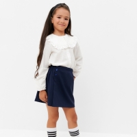 Рубашка детская KAFTAN с воротником, р. 38 (146-152), белый