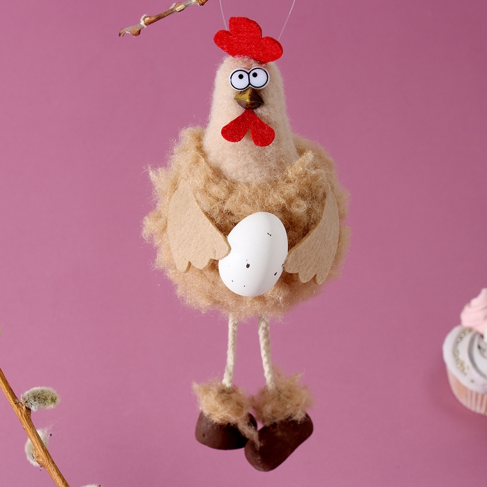 Мягкая игрушка «Петушок» на подвесе, 16 см, цвет МИКС Мягкая игрушка «Петушок» на подвесе, 16 см, цвет МИКС