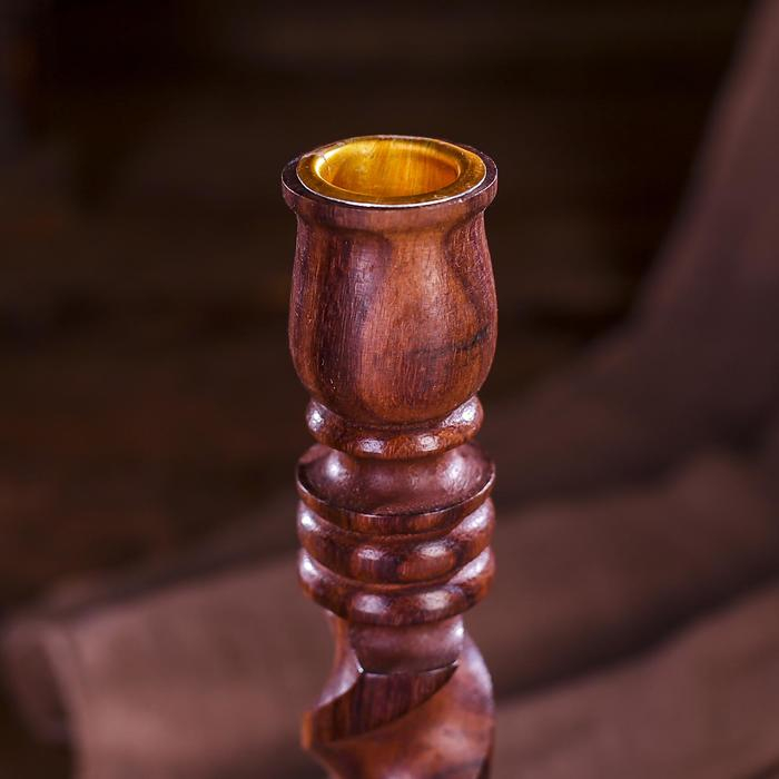 Подсвечник дерево Подсвечник дерево "Резной" 8х8х18 см