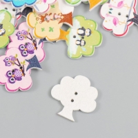 Пуговицы дерево для творчества 2 прокола "Деревце" набор 20 шт 2,8х2,8 см Пуговицы дерево для творчества 2 прокола "Деревце" набор 20 шт 2,8х2,8 см