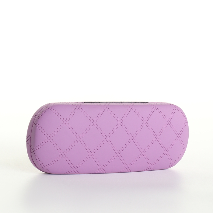 Футляр для очков на хлопушке, длина 16 см, цвет сиреневый Футляр для очков на хлопушке, длина 16 см, цвет сиреневый
