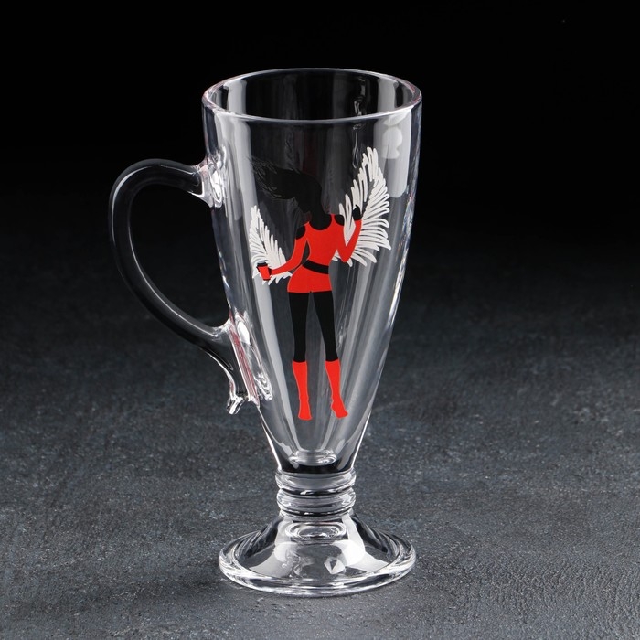 Кружка стеклянная &laquo;Мисс&raquo;, для чая/кофе, 250 мл, МИКС