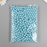 Набор бусин "Жемчуг" d 10 мм, 250 гр, серо-голубой