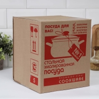 Набор кастрюль &laquo;Техас-1-Экстра&raquo;, 3 предмета: 1,5 л, 2 л, 3 л, крышки, индукция