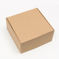 Коробка самосборная, крафт, бурая 26 х 25,5 х 15 см Коробка самосборная, крафт, бурая 26 х 25,5 х 15 см