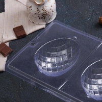 Форма для шоколада «Фаберже», 2 ячейки, 26,5×20,5×5,5 см, цвет прозрачный Форма для шоколада «Фаберже», 2 ячейки, 26,5×20,5×5,5 см, цвет прозрачный