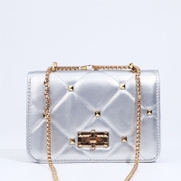 Сумка-мессенджер на молнии, цвет серебряный Сумка-мессенджер на молнии, цвет серебряный