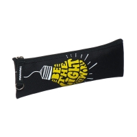 Пенал мягкий, 1 отделение, 60 х 195 мм, плоский, Феникс "Лампа" чёрный/жёлтый 59451 Пенал мягкий, 1 отделение, 60 х 195 мм, плоский, Феникс "Лампа" чёрный/жёлтый 59451