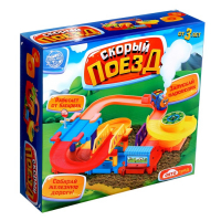 Железная дорога &laquo;Весёлое путешествие&raquo;, работает от батареек