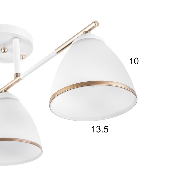 Люстра "Донна" 3хЕ27 40Вт бело-золотой 55х26 см