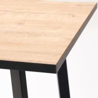 Стол обеденный МОДЕРН LAKSI, 1104x594x756, чёрный /дуб ирландский