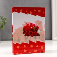 Фотоальбом на 100 фото 10х15 см "Цветы" МИКС 16,5х12,5х5 см Фотоальбом на 100 фото 10х15 см "Цветы" МИКС 16,5х12,5х5 см