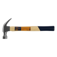 Молоток-гвоздодер ТУНДРА, деревянная рукоятка, 500 г