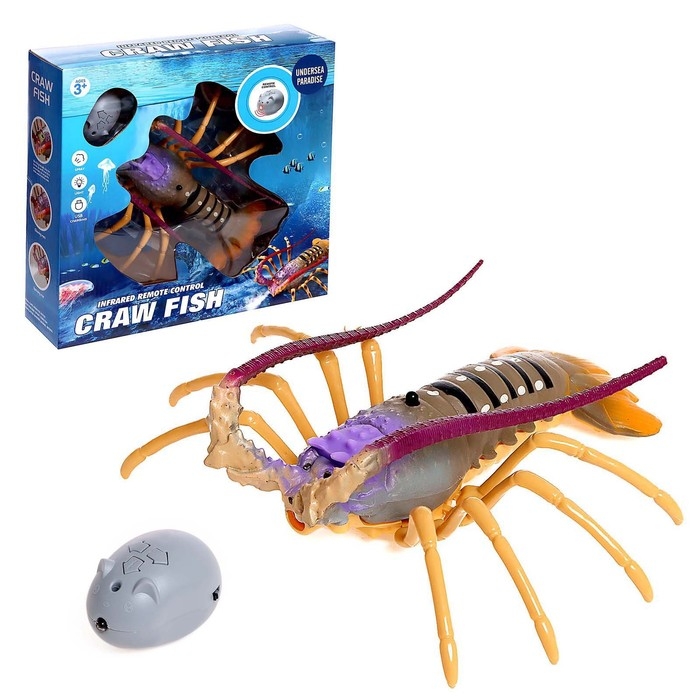 Омар радиоуправляемый Craw Fish, световые эффекты Омар радиоуправляемый Craw Fish, световые эффекты